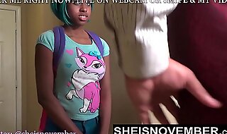 Black student caught skipping class msnovember stepdad educates her on blowjob and cumshot for leaving school pov daughter inlaw head on sheisnovember