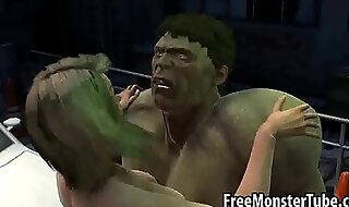 Foxy 3d blonde babe gets fucked hard by the hulk3-high 1