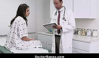 Innocent ten has to pay the doctor by her pussy
