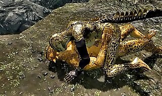 Private sex of two argonians