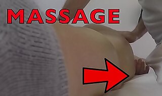Massage hidden camera records fat mother groping masseur's dick