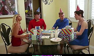 Mother swap with son and best friend mom at birthday olive glass brooklyn chase tyler cruise oliver faze