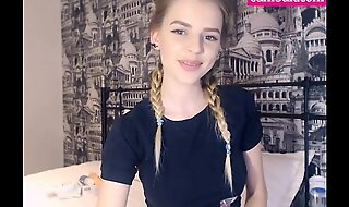 19 year old teen shows her perfect tits on webcam part 1