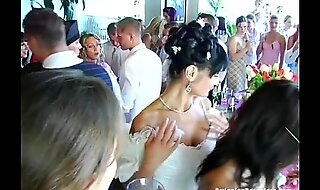 Wedding whores are fucking in public