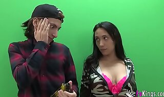 Young rookie filipe jr cannot believe his luck with busty lidia
