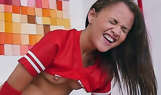 Small girl gets fucked by a huge cock
