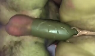 Nasty bbw fucked hard with a huge penis extension