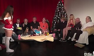 Old young orgy 9 old men 2 teens hardcore christmas group fuck special