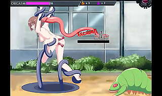 Schoolgirl hentai having sex with men and monsters in orgafighter ryona act sex game