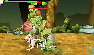 Princess defender hentai game gameplay hot cute teen princess hentai having sex with orks monsters in xxx ryona game