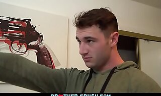 Brothercrush - curious boy gets his asshole punished after getting caught playing with a gun