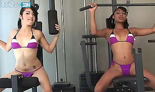 Andrea kelly and sidney kohl get fucked at the gym