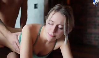 Gorgeous Stepsister's Yoga Didn't Go According To Plan, Got A Big Dick and A Lot Of Cum