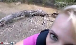 Risky Outdoor Blowjob With A Fuck Boy