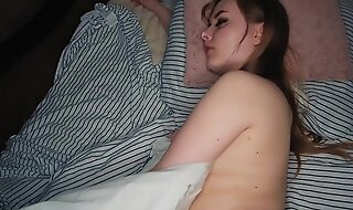 Measurement my angel of mercy is sleeping, I fucked her in the mouth, in the pussy, and cum in the ass