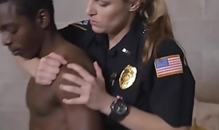 Dark Spur Pimp Drilled Gone out of one's mind White Female Cops Painless Castigation