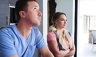 Fit together hires babysitter for her husband who he fucks anal
