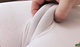 Heavy Nuisance Brunette Famous Cameltoe Pussy Working Out.