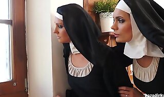 Several nuns enjoying raunchy jeopardize