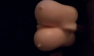 Fucking my SHEQU off colour tina (silicone titty doll) insusceptible to touching the mouth
