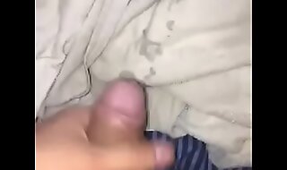 Jackson Vang has a quick cum session at hand his sexy load of shit