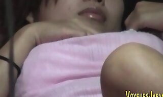 Erotic asian seen rubbing