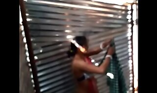 Desi girl maid bath in project shed new one.. first upload