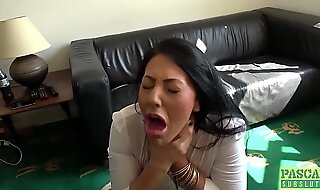 Candi Kayne gets throat fucked together with gets a mouth full be required of cum