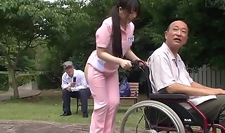 Subtitled aberrant japanese half meagre caregiver absent from