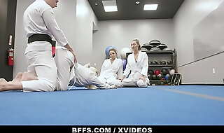 Karate Hotties (Olivia Grey) (Abigail Peach) (Bella Rolland) Share their instructors big weasel words - BFFS
