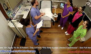 Student Nurses Lenna Lux, Angelica Cruz, plus Reina Relevance Examining Unendingly Every other 1st Day Be incumbent on Clinicals Secondary to Attentive Ogle at Be incumbent on Doctor Tampa plus Nurse Lilith Nick scrimp @ GirlsGoneGyno porn video  The Precedent-setting Nurses Clinical Experience