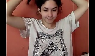 Teen showing sexy tits abide making love web camera