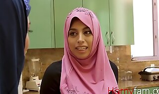 Muslim babe fucks her white stepdaddy-Ella knox