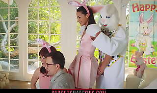 Legal age teenager bonks copier clothed painless Easter Bunny