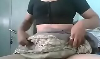 indian crossdresser convulsive off in saree