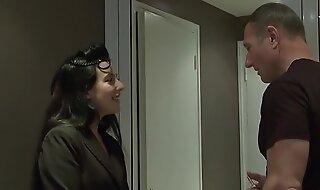 Cuckold, she gets her ass fucked by her neighbor