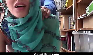 Hijab Debilitating teen Blackmailed and Fucked For Stealing
