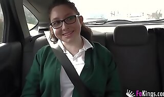 New scandal schoolgirl anais ran away from school straight into porn