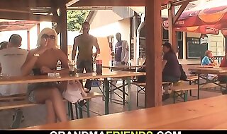Her older mom threesome fucked by two dudes