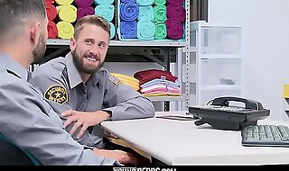 Youngperps - security officer sucks his coworkers thick cock on the job