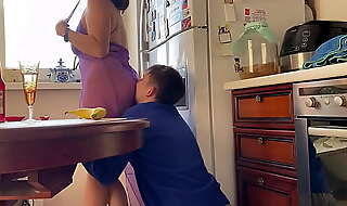 This sushi delivery man has never seen anything like this at work - alina tumanova before blowjob in transparent underwear
