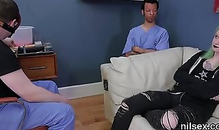 Flirty girl is brought in anal madhouse for awkward therapy