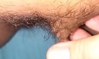 Hairy pussy big clit