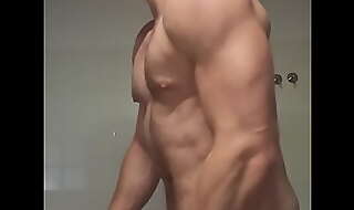 Muscle worship jerking off