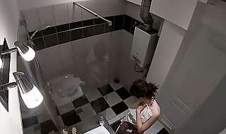 Hidden cam - spying my sister in the shower