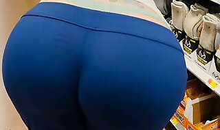 Mom fat booty public wedgie and whale tail shopping
