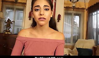 Crying and jealous stepdad gets a pity fuck from his hot teen latina stepdaughter arielle faye pov