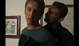 Two smooching male cops sucking dick and fucking tight ass before cumming
