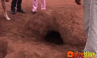 Perv African in a hole to see fucking