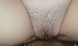 Pov creampie in hairy pussy
